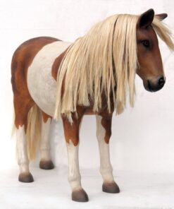Alternative view of Shetland Pony - Brown and White | JR 2485
