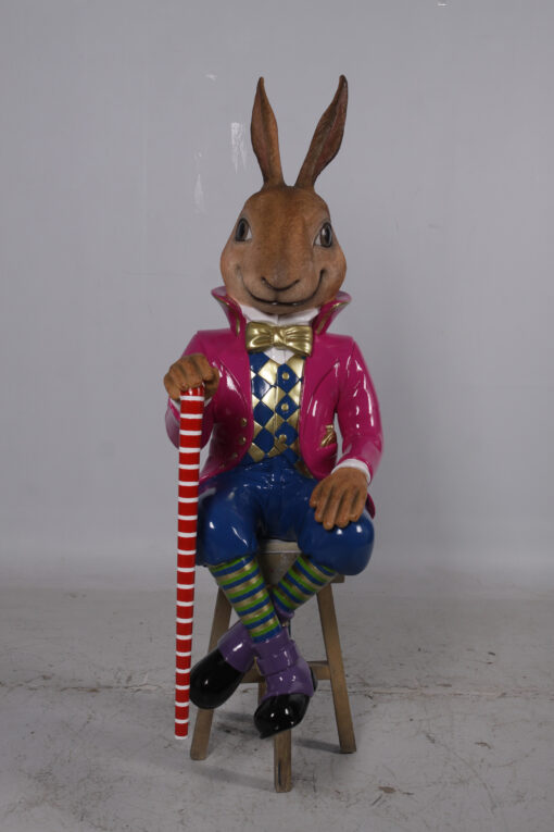 JACK THE RABBIT sitting on stool JR 170152