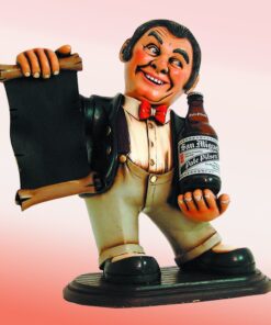 Beer Waiter Holding Advertising Board | JR HFBEW