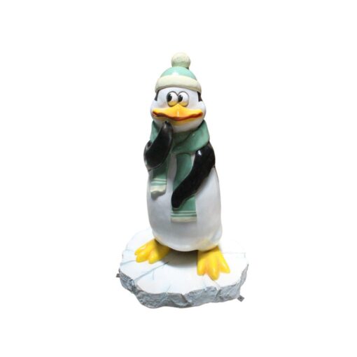 FUNNY PENGUIN THINKING WITH SNOW BASE  C-210