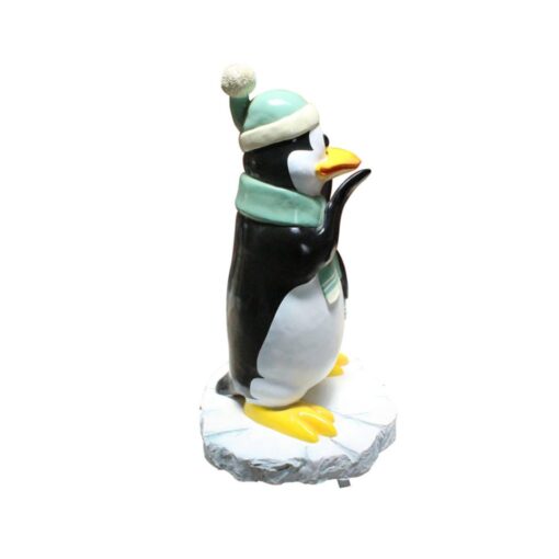 FUNNY PENGUIN THINKING WITH SNOW BASE  C-210 - Image 2