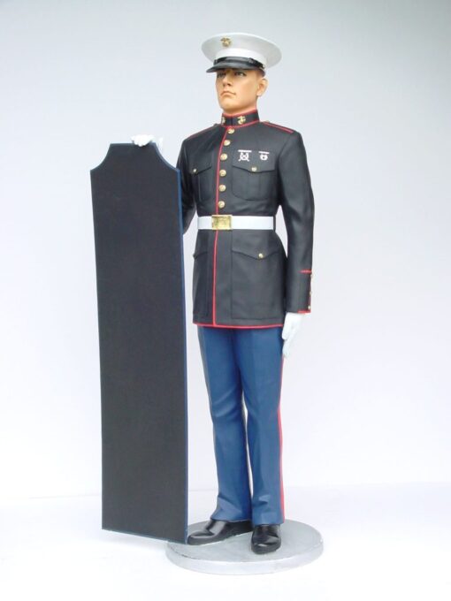 MARINE AT ATTENTION WITH MENU JR 2186