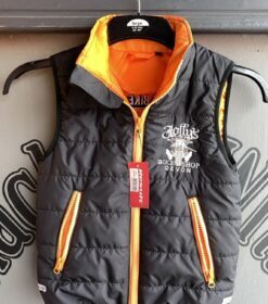 Alternative view of 'JOLLY PIRATE BIKER' CHILDREN'S BLACK GILLET  - BSM-CGIL001