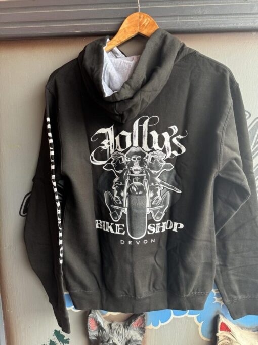 'JOLLY PIRATE BIKER' HOODIE -logo on left breast, back and name on sleeve - BSM-HOOD001