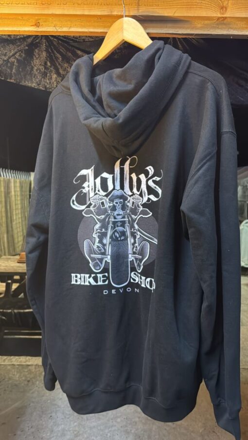 'JOLLY PIRATE BIKER' ZOODIE - logo on left breast & back - BSM-ZOOD002 - Image 3