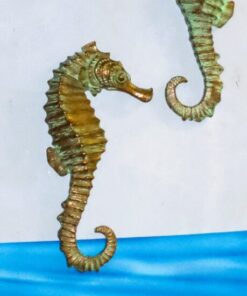 Seahorse 24" Wall Décor (Set of 2) - Bronze Effect Finish | JR 140054