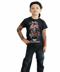 'JOLLY CHRISTMAS BIKER' CHILDREN'S T-SHIRT - BSM-CTS-016