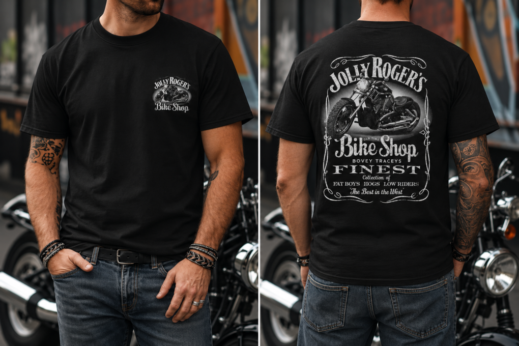 'JOLLY CLASSIC' T-SHIRT - small logo on left breast and large logo on back | BSM-TS003