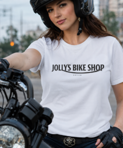 'JOLLY BIKE SHOP' T-SHIRT - Plain with front writing | BSM-TS004