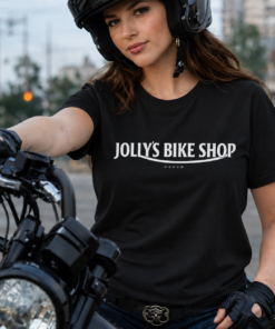 Alternative view of 'JOLLY BIKE SHOP' T-SHIRT - Plain with front writing | BSM-TS004