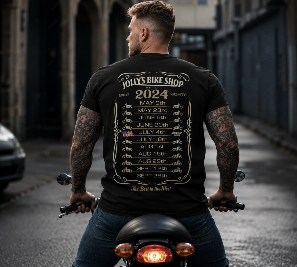 'JOLLY BIKE NIGHTS' 2024 T-SHIRT | BSM-TS005 - Image 5