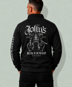 Alternative view of 'JOLLY PIRATE BIKER'  ¼ ZIPPED TOP - sleeve logo | BSM-ZT002