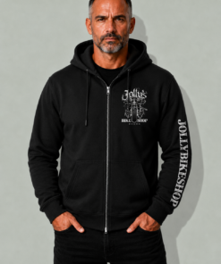 'JOLLY PIRATE BIKER' ZOODIE - logo on left breast, back and Sleeve | BSM-ZOOD001
