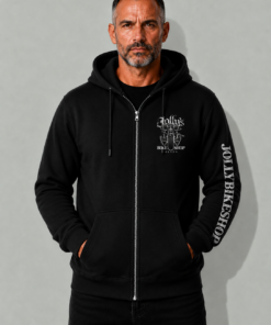 Alternative view of 'JOLLY PIRATE BIKER' ZOODIE - logo on left breast, back and Sleeve | BSM-ZOOD001