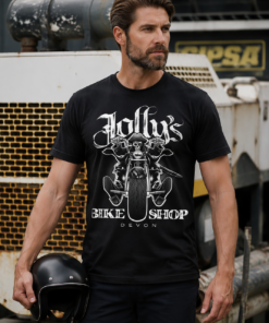 'JOLLY PIRATE BIKER' T-SHIRT - large front logo | BSM-TS001
