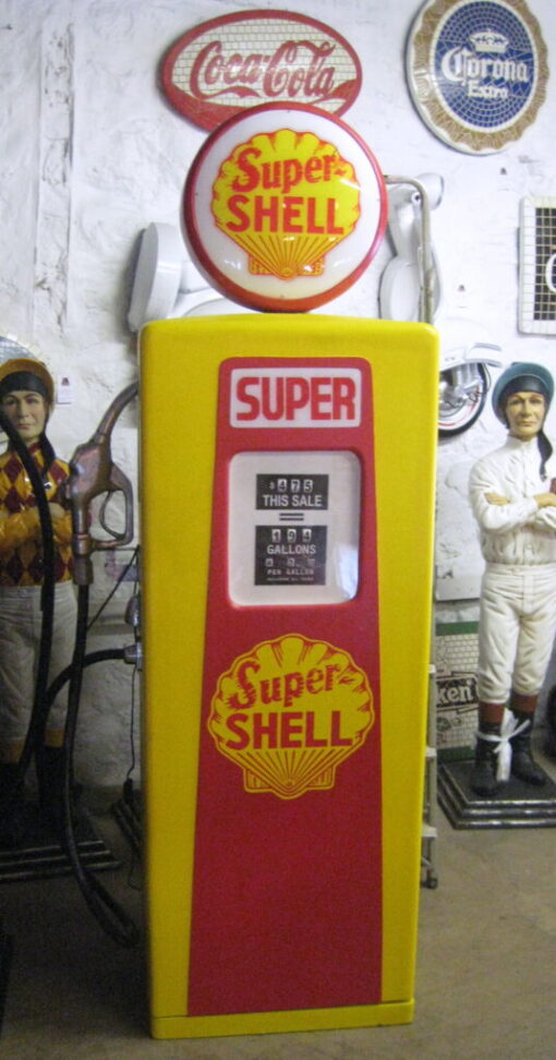 GAS PUMP SUPER SHELL YELLOW JR 2254 - Image 2