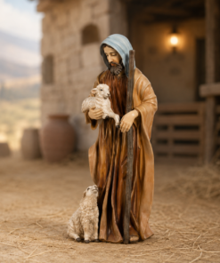 Nativity Shepherd - Holding Lamb | JR CN0040