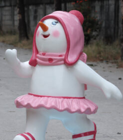 Alternative view of Skating Snowman - Girl | JR 240241