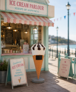 Ice Cream with Nuts and Chocolate Sauce - Standing 3.5ft  | JR 3607
