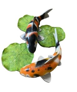 Alternative view of Golden Ying Yang Koi Collage | JR 230014