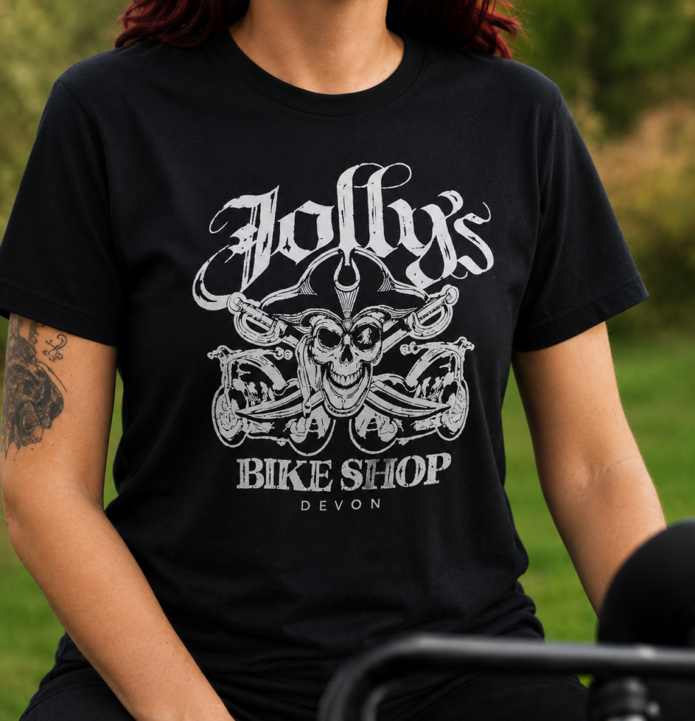NEW 'JOLLY PIRATE SKULL' T-SHIRT Large pirate skull front logo - plain back | BSM-TS020