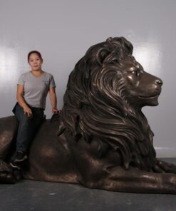 MAJESTIC BRONZE CASTLE LION JR 190170B