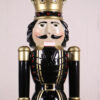 110013 black and gold noel et noir 6.5ft nutcracker king