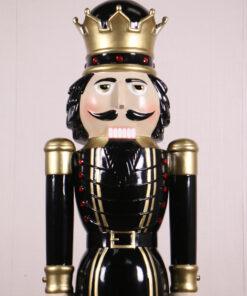 110013 black and gold noel et noir 6.5ft nutcracker king