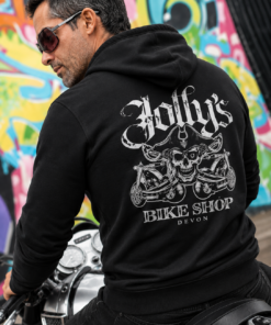 Alternative view of 2025 'JOLLY PIRATE SKULL' ZOODIE Skull on chest, sleeve and large logo on back | BSM-ZOOD004