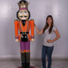 JR 110013 ORANGE AND PURPLE NUTCRACKER KING 6.5FT