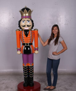 JR 110013 ORANGE AND PURPLE NUTCRACKER KING 6.5FT