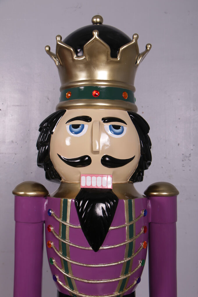 110013 purple and green nutcracker king 6.5ft