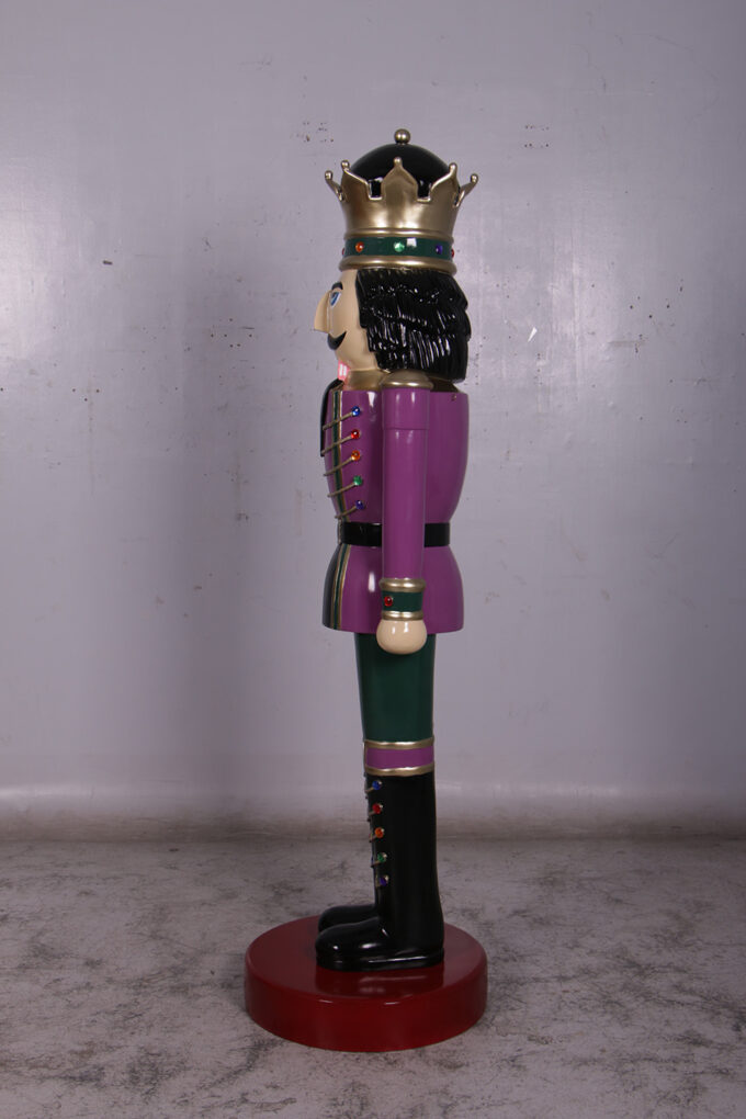 110013 purple and green nutcracker king 6.5ft