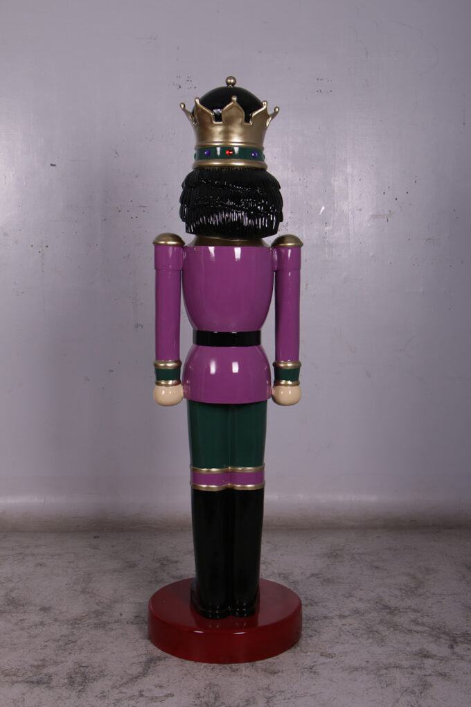 110013 purple and green nutcracker king 6.5ft