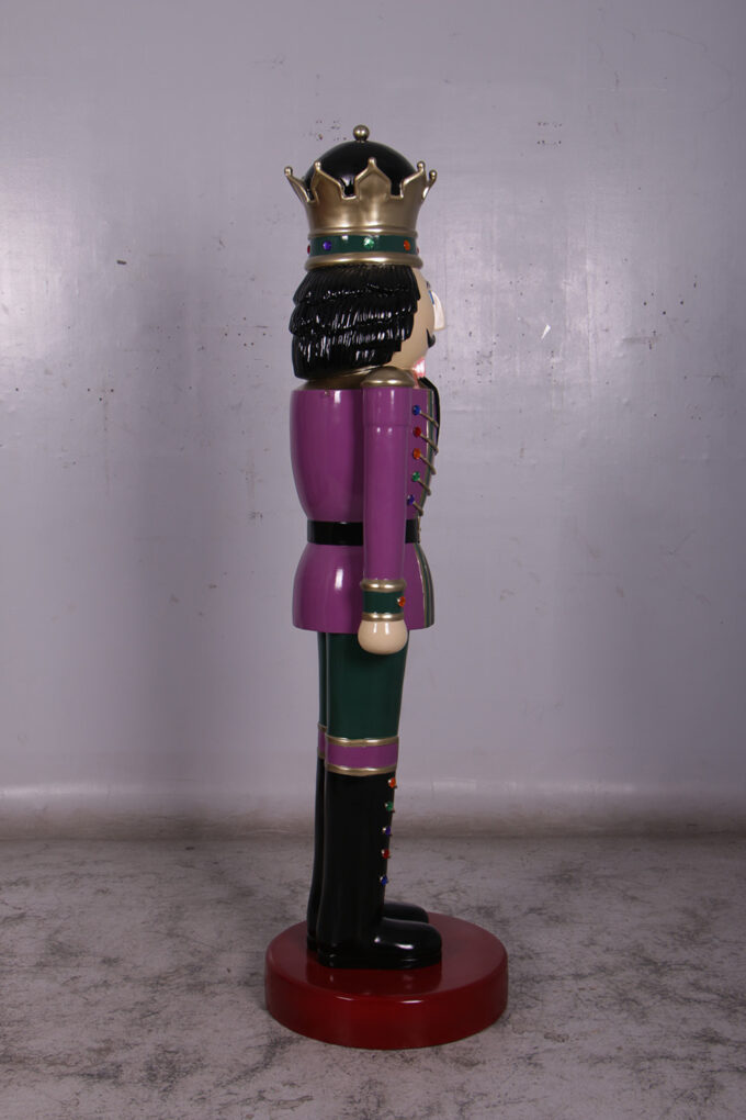 110013 purple and green nutcracker king 6.5ft
