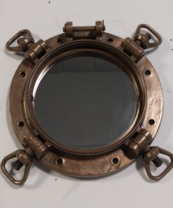 Porthole Mirror - WW2 US Navy 15" - Antique Brass Finish | JR 120068