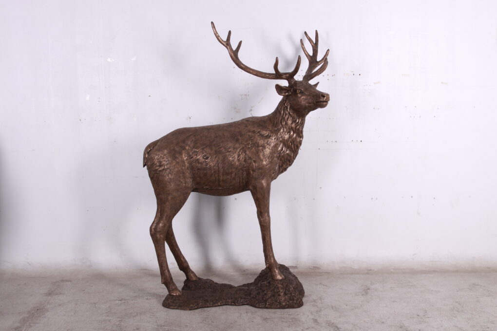 Stag on Base - Bronze Effect Finish | JR 130058