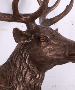 Alternative view of Stag on Base - Bronze Effect Finish | JR 130058