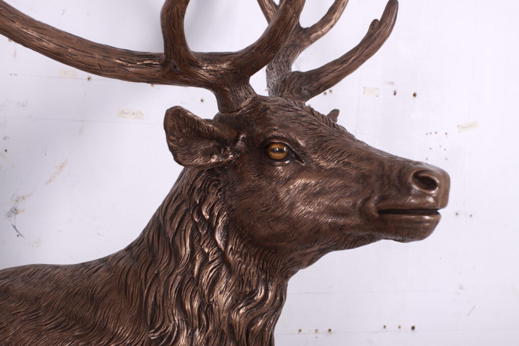 Stag on Base - Bronze Effect Finish | JR 130058 - Image 2