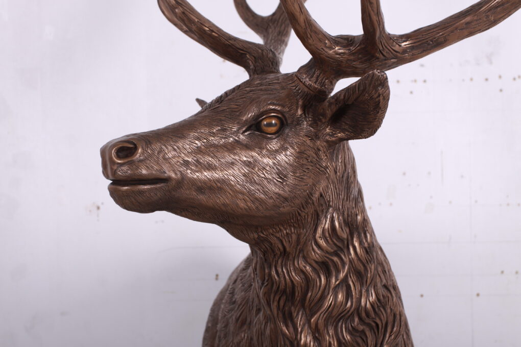 Stag on Base - Bronze Effect Finish | JR 130058 - Image 4