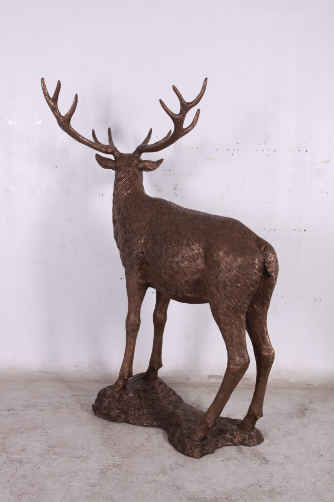 Stag on Base - Bronze Effect Finish | JR 130058 - Image 5