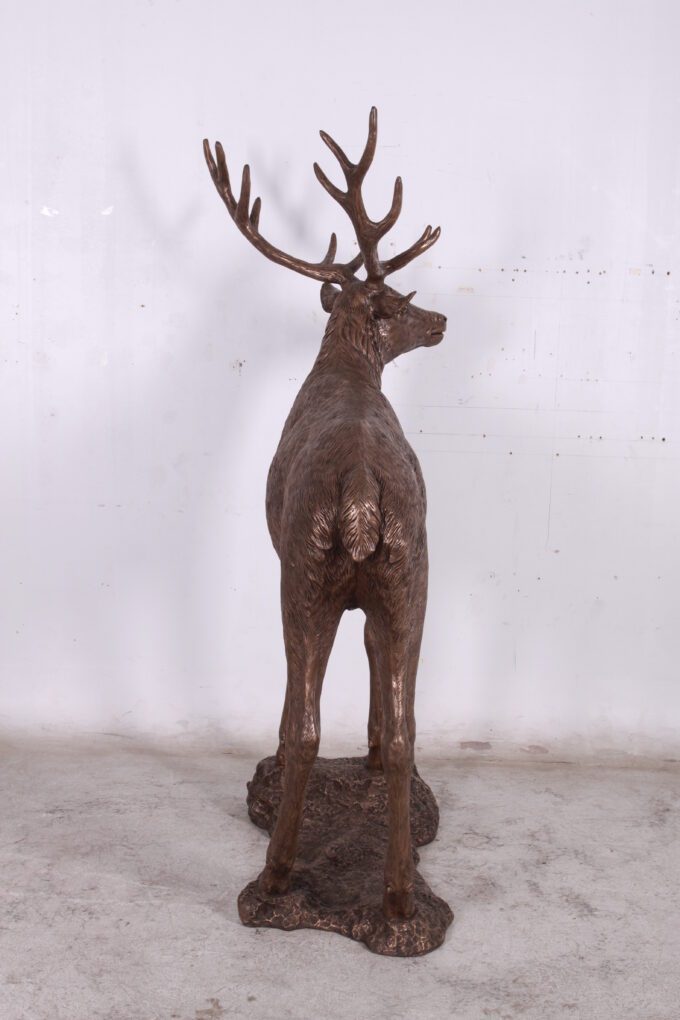 Stag on Base - Bronze Effect Finish | JR 130058 - Image 6