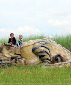 Alternative view of Sleeping Ankylosaurus - Gelcoat Finish | JR 130098