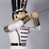 Toy Solider with Trumpet - White, Gold and Black - 9ft | JR 140008