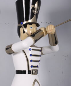 Toy Solider with Trumpet - White, Gold and Black - 9ft | JR 140008