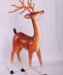 Alternative view of Standing Reindeer - Painted | JR 140091