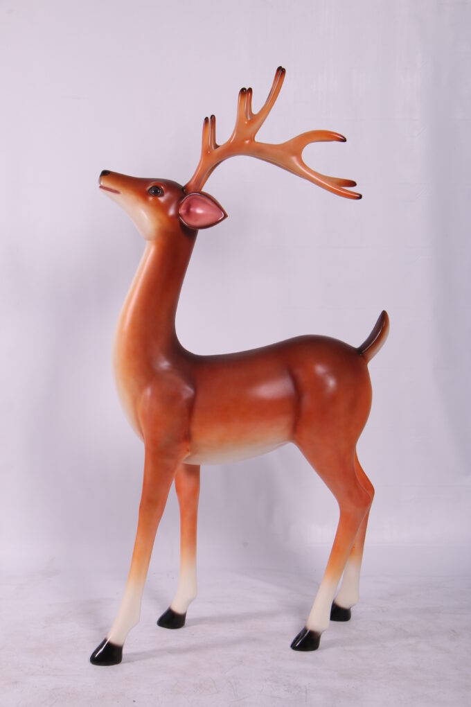 Standing Reindeer - Painted | JR 140091 - Image 4