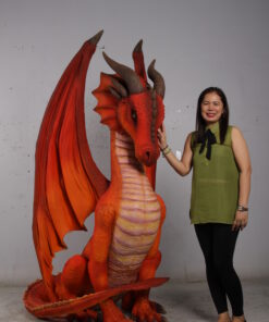 Orange Sitting Dragon | JR 170237