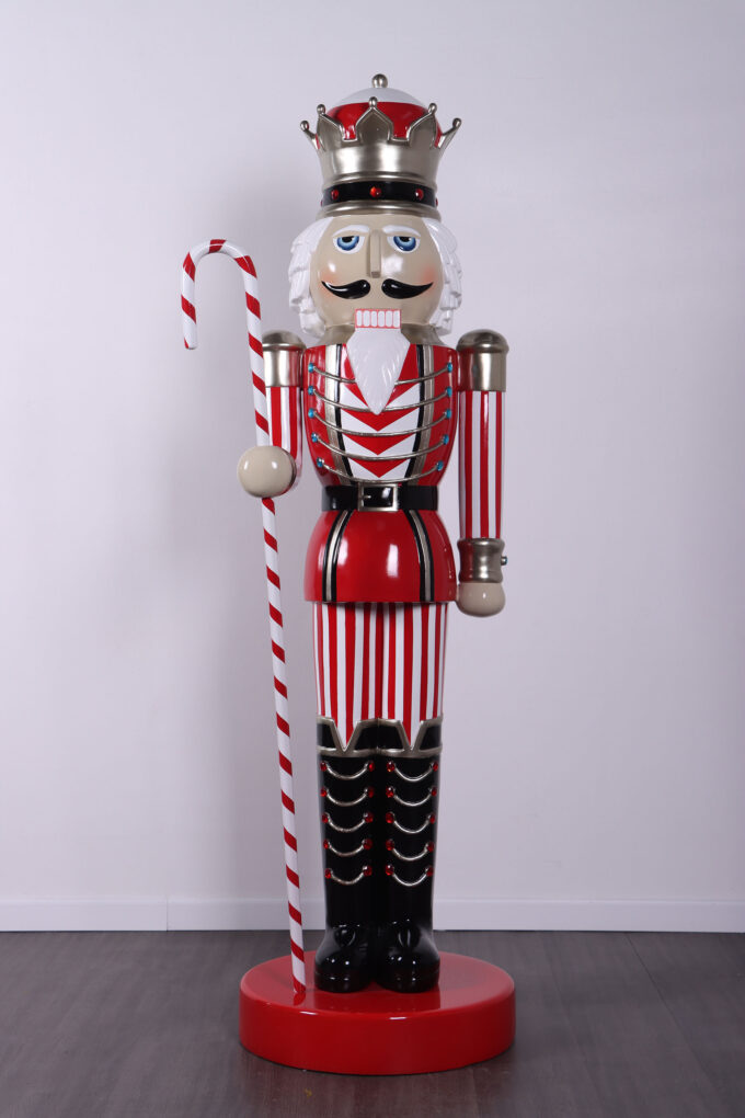Nutcracker King with Candy Cane - 6.5ft | JR 210111
