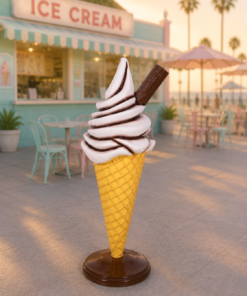 Chocolate - with Flake - Whippy Ice Cream Standing 4ft | JR 0045